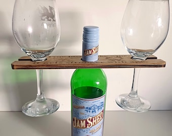 Su misura di legno di birra tavole di volo con bicchieri di legno colpo di legno