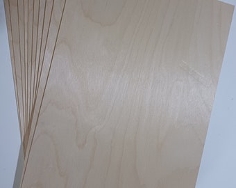 Płyta do cięcia laserowego sklejki brzozowej A4 3 mm 300 mm x 210 mm grawerowanie laserowe