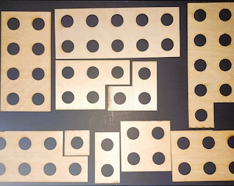 Set matematico in stile Numicon, gioco di miglioramento delle abilità numeriche Montessori
