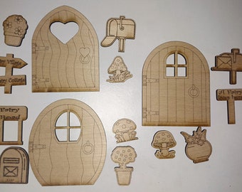 Fairy Door craft sets, fairy door gift sets, different sized fairy doors. gift sets, craft sets