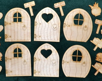 Fairy Door craft sets, fairy door gift sets, different sized fairy doors. gift sets, craft sets