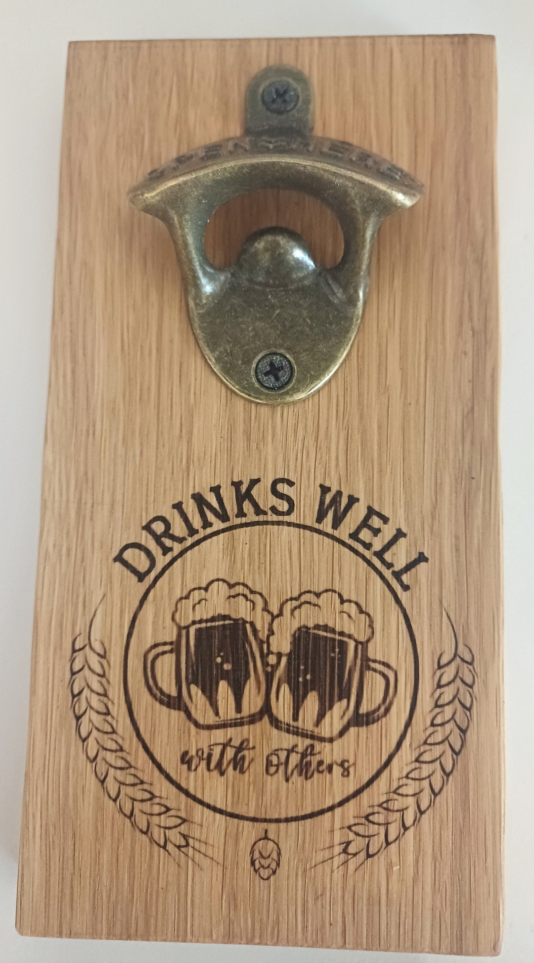 San Antonio Spurs Wood Sign Bottle Opener 5x11 Wall Decor main image 0