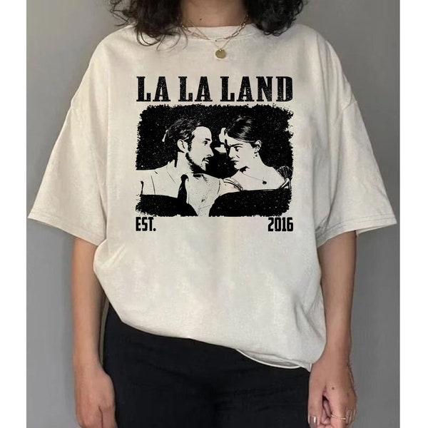 Camiseta La La Land, Camisa La La Land, Película La La Land, Suéter de película, Camisa vintage, Sudadera cuello redondo, Película estética, Regalos para la familia
