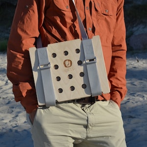 Portable Plant Press Kit: Birch Wood Herbarium with Shoulder Strap