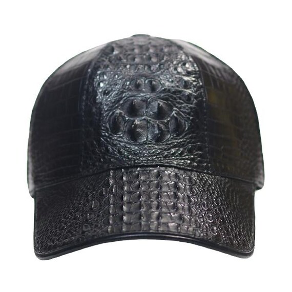 Handmade Crocodile Leather Baseball Cap: Exotic Adjustable Hat - Etsy