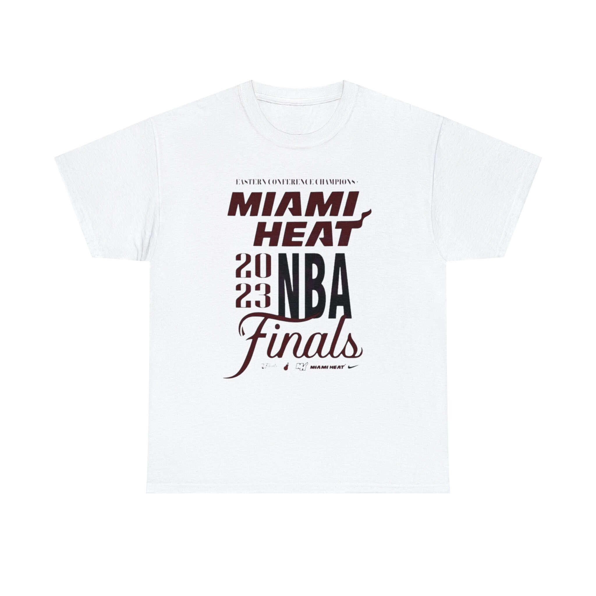 New Era Miami Heat Girls Scoop Triblend T-Shirt in Red, Size: 4/5