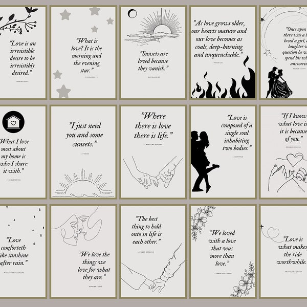 Love Quotes Wall Art - Etsy
