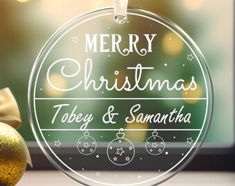 Custom Acrylic Christmas Ornament: Personalized Family Tree Decoration