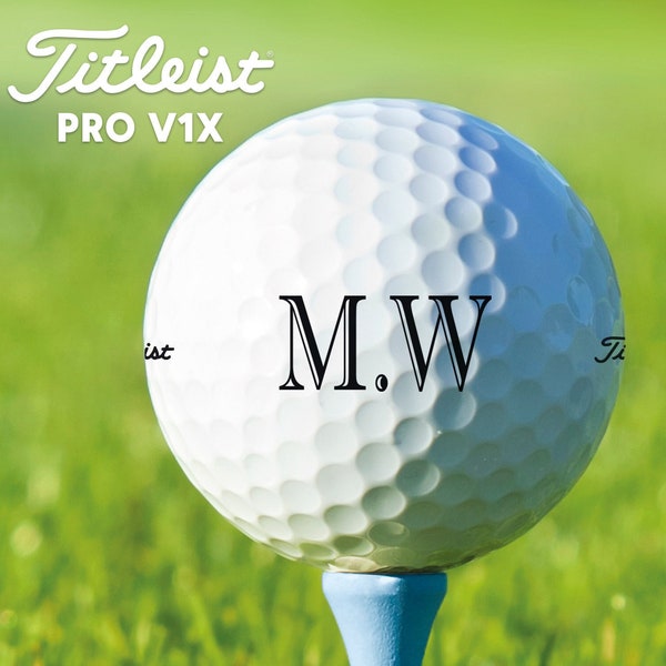 Personalized Golf Balls, Monogram, Titleist Pro V1x, Gift for Golfers, Gift for Husband, Groomsmen Gift, Best Man Gift, Gift For Guys