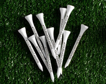 Custom Golf Tees, Your Hashtag Here, Personalized Golf Gift (3.25")