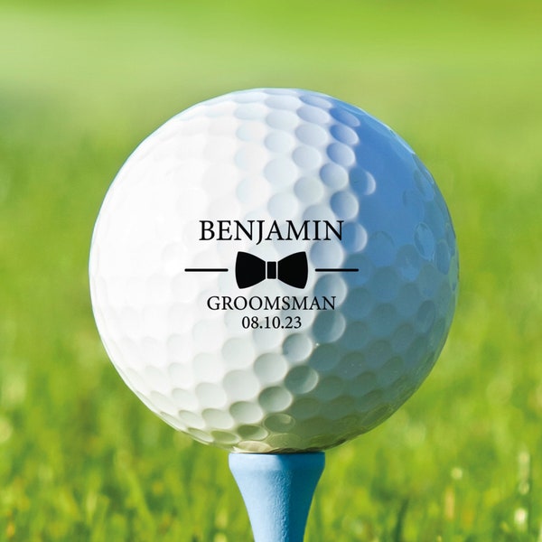 Personalized Golf Ball, Groomsman Gift, Best Man Gift, Best Man Golf, Best Man Proposal, Groomsman Proposal, Wedding Party, Gift For Wedding