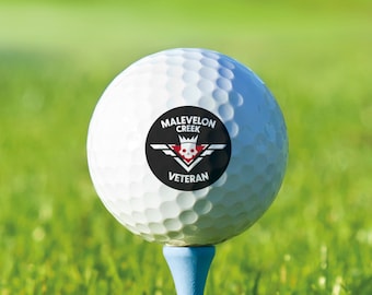 Malevelon Creek Veteran Golf Balls: Custom Printed Golf Gift