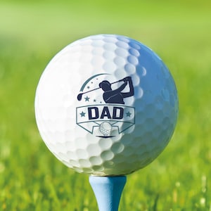 Personalized Golf Balls, Golfer Dad, Great Gift for Dad, Father&#39;s Day, Birthday, Christmas, New Dad Golf Ball