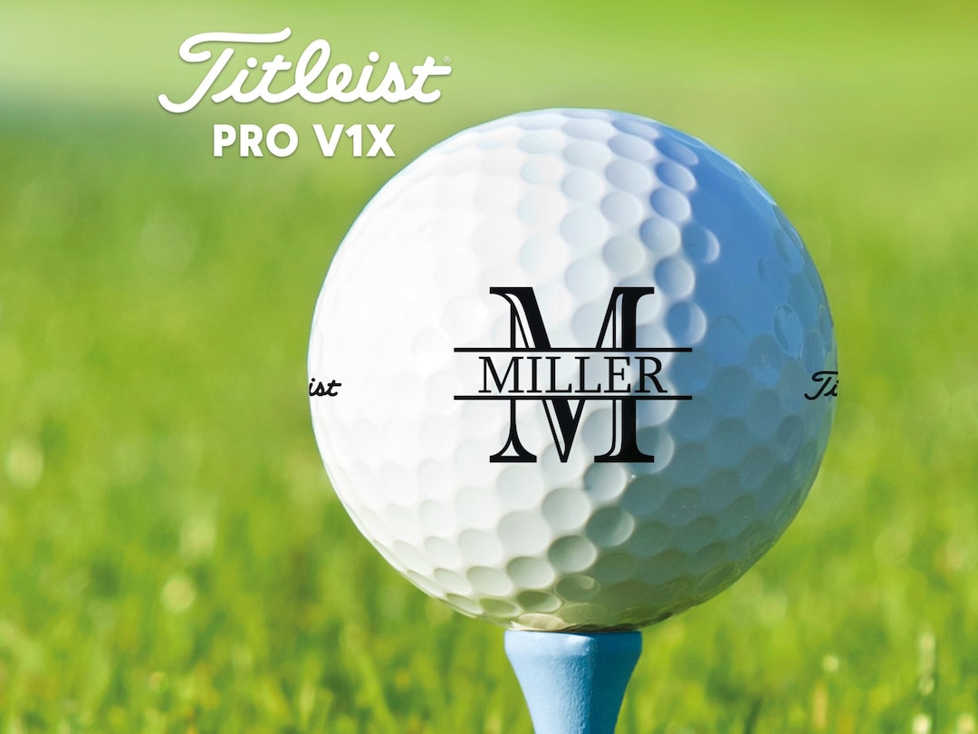 Personalized Titleist Pro V1x Golf Balls: Split Monogram Gift - Etsy