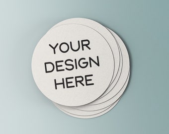 Custom Design Coasters, Pulpboard, Bar Coaster, Custom Coaster, Logo, Business Events, Groomsman Gift, Weddings, Beer Coaster, Logo Coaster