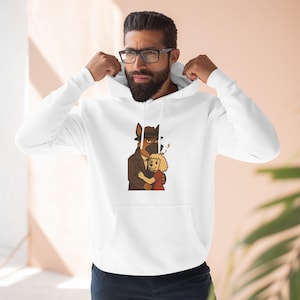 Cozy Cartoon Hoodie with Cute Design, Fun Apparel for Dog Lovers, Great Gift for Kids, Comfortable Everyday Wear, German Shepherd