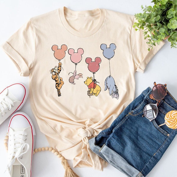 Vintage Winnie the Pooh Shirt, Winnie the Pooh Balloon Shirt, Eeyore Shirt, Tigger Shirt, Piglet Shirt, The Pooh Shirt, Super Soft Shirt