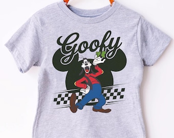 Camiseta de Disney Goofy, camiseta vintage del personaje Goofy, camiseta de vacaciones para niños, camiseta sin mangas para mujer
