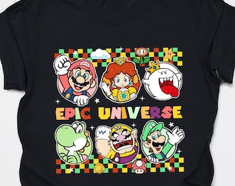 Super Mario Epic Universe Shirt, Universal Theme Park Inspired Shirt, Super Nintendo Shirt, Universal Trip Shirt