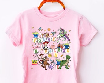 Tienes un amigo Camisa de personajes de Toy Story, Camisa vintage de Toy Story, Camisa de Toy Story, Tanque de mujeres de Toy Story, Camisa de viaje de Disney