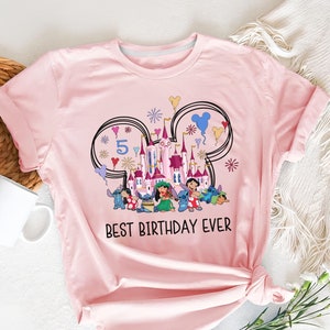 Lilo Stitch Birthday Shirt, Stitch Family Birthday T-shirt, Stitch Lover Birthday Shirt, Disney Birthday Shirt, Stitch Tank for Women