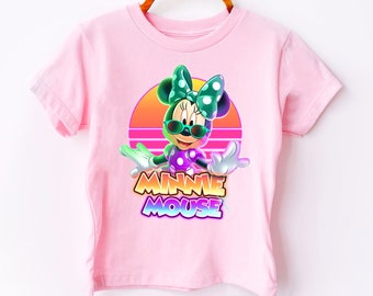 Minnie Mouse Shirt, Disney Minnie Shirt, Disney Trip Shirt, Disney Kids Shirt, Minnie Neon Shirt, Minnie Women Tank Top, Disneyland Shirt