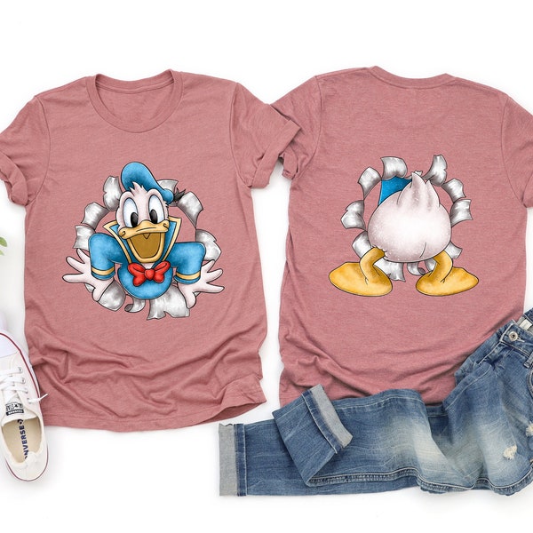 Donald Duck Shirt, Double Side Disney Shirt, Disney Duck Shirt, Disney Donald Shirt, Disney Trip Shirt, Disney Kids Shirt, Super Soft Shirt