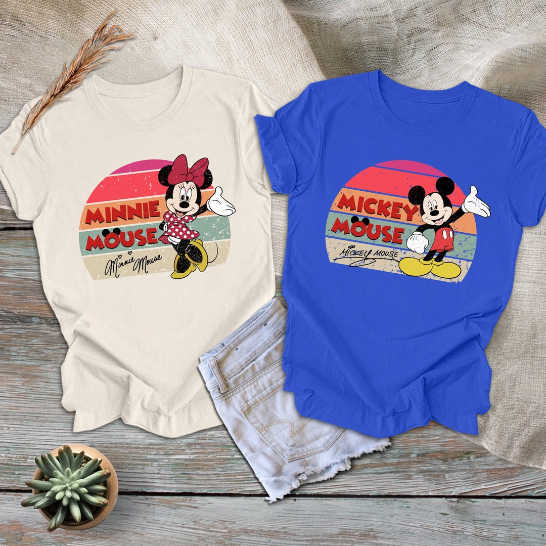 Vintage Disney Shirt, Mickey Mouse Shirt, Minnie Mouse Shirt, Mickey