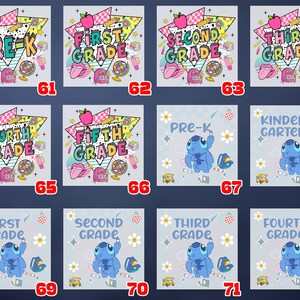 Stitch Back to School Shirt, First Day Of School Shirt, Stitch Kindergarten Shirt, Pre-K Shirt, First Second Third Fourth Fifth Grade Shirt image 7