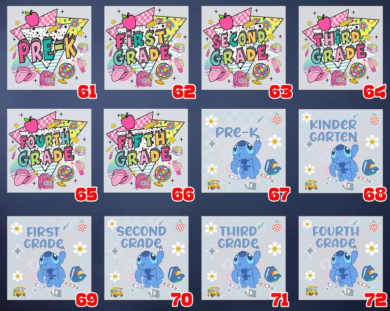 Stitch Back to School Shirt, First Day Of School Shirt, Stitch Kindergarten Shirt, Pre-K Shirt, First Second Third Fourth Fifth Grade Shirt image 7