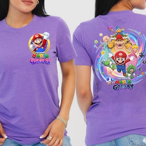 Chemise Super Mario Galaxy, T-shirt double face Mario Movie image 1