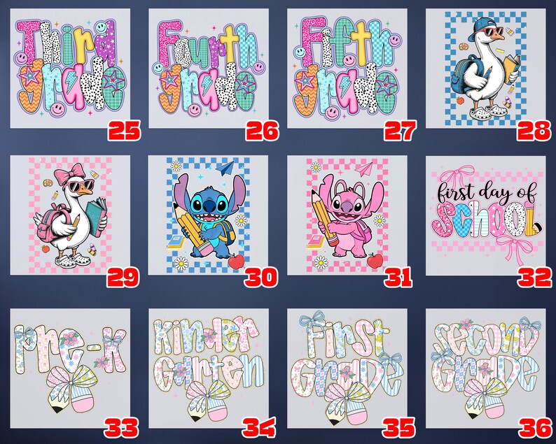 Stitch Back to School Shirt, First Day Of School Shirt, Stitch Kindergarten Shirt, Pre-K Shirt, First Second Third Fourth Fifth Grade Shirt image 4