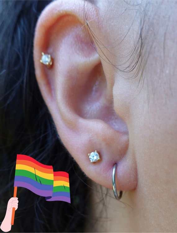 Orecchini Cerchio Piccoli in Argento Donna 8 mm Delicati
