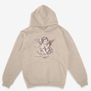 Cherub Angel hoodie Sand