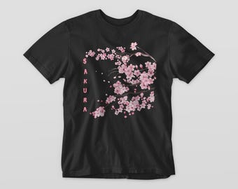 Camiseta Sakura: Diseño floral de flor de cerezo japonesa