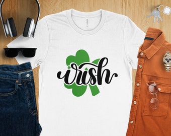 St. Patrick's Day Irish Clover T-Shirt, Unisex Green and Black Tee, Casual Comfort