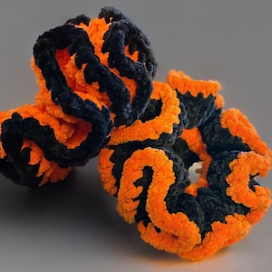 Crocheted Halloween Scrunchie