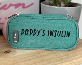 Personalise Diabetic insulin kit label, perfect for diabetics