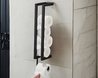 Porte-rouleau vertical, Rangement du papier toilette, Rangement du papier toilette, Porte-rouleau moderne, Décoration de salle de bain