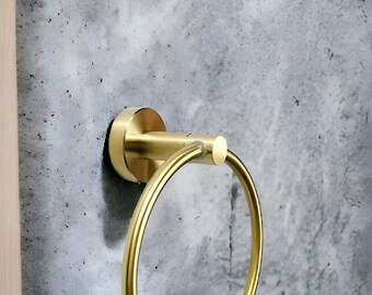 Stainless Steel Towel Ring, Modern Towel Holder, Wall Mounted Towel Ring, Hand Towel Holder