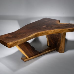 Hope Walnut Live Edge Slab Coffee Table