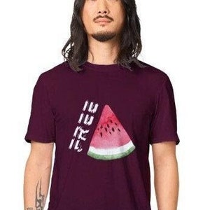 Free Wassermelone T-Shirt für Palästina & Gaza Frieden Solidarität und Unterstützung retten Palästinenser kein Krieg Streetwear T-Shirt für Sie oder Ihn Salam.