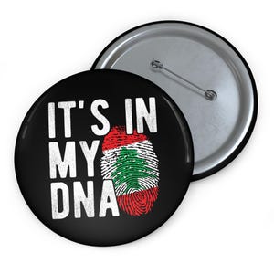 Libanon Pin It's In My DNA Knopf libanesisches Solidaritätsabzeichen Antikriegs-Waffenstillstand Lubnan Metallabzeichen für Rucksacktasche, Jacke Revers Peace Now