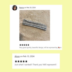 Customer reviews of keffiyeh-inspired headband