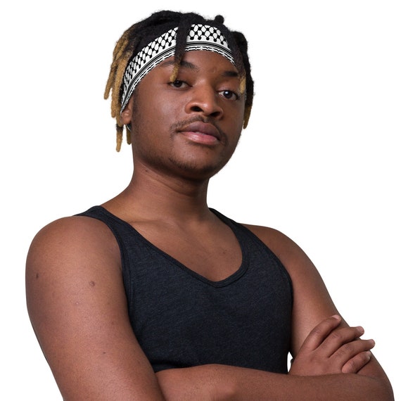 Keffiyeh-Inspired Headband: Palestine Solidarity - Gaza Support