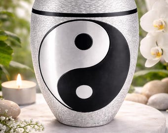 Urna Yin i Yang – dostępna w różnych rozmiarach i kolorach, zapewniająca godną pamiątkę!