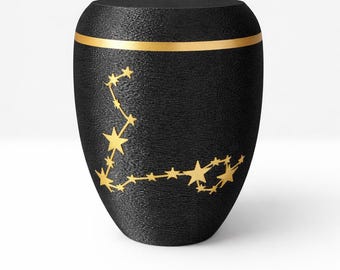 Urna z symbolem zodiaku Ryby – produkowana indywidualnie i w sposób zrównoważony, 0,76 l/ok. 350 gramów