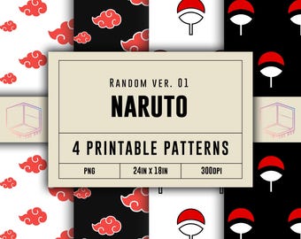 Downloadable Anime-inspired, Digital Paper, Printable, Geometric ...