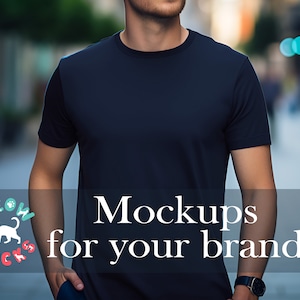 Navy Bella Canvas 3001 Mockup Navy Shirt Mockup Mens Model T Shirt Mockup Lifestyle Man 3001 Male Model Mockup navy 3001 Mens Shirt Mockup