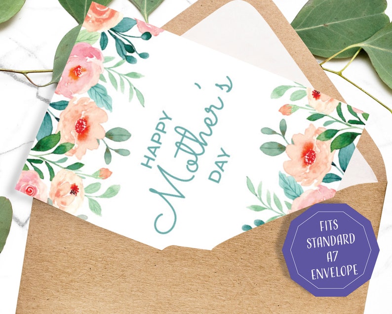 High-Quality Mothers Day Card Print Out Scene Illustration High-Quality Mothers Day Card Print Out Scene Illustration